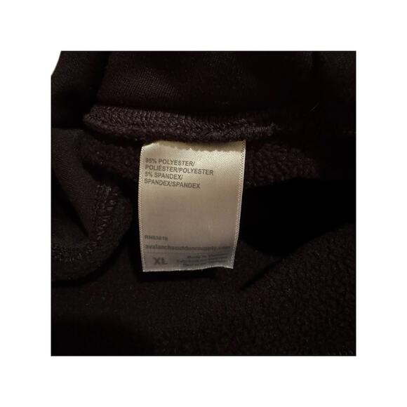Avalanche Fleece Lined Jogger Leggings XL Black Zip Pocket Outdoor Gorpcore - Picture 5 of 10